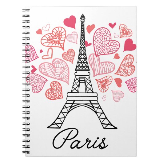 Paris, France Love Notitieboek (Voorkant)