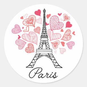 Paris, France Love Ronde Sticker
