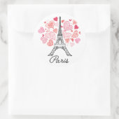 Paris, France Love Ronde Sticker (Tas)
