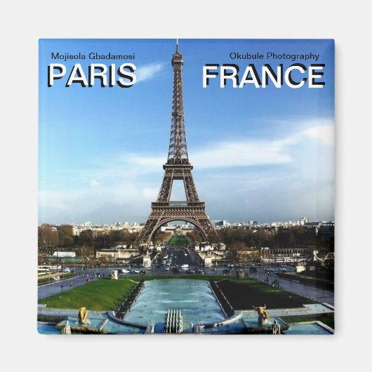 Paris France Magnet Mojisola A Gbadamosi Okubule (Devant)