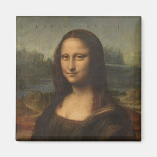 Paris France Mona Lisa Travel Souvenir Magnet Magneet