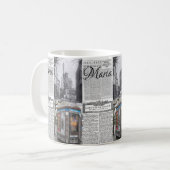 Paris France Newspaper Mug (Devant gauche)