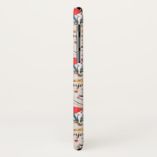 Paris France Pattern Case-Mate iPhone Case (Achterkant/links)