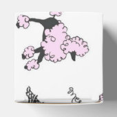 Paris France Poodle Favor Gift Box Bedankdoosjes (Bovenkant)