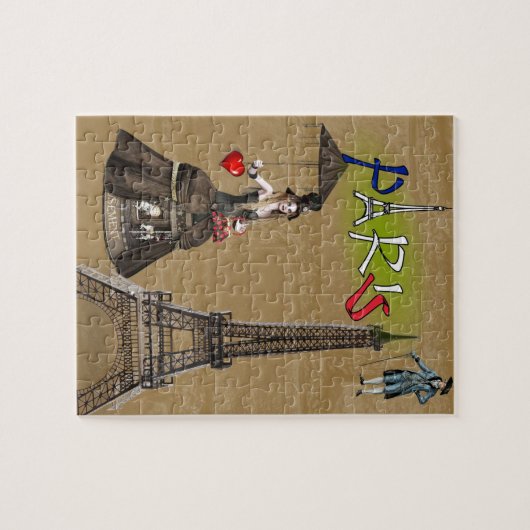 Paris France Puzzle Décor (Horizontal)