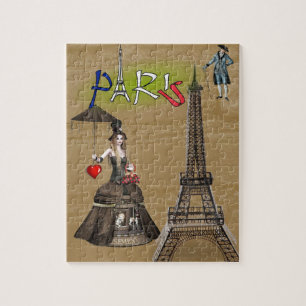 Paris France Puzzle Décor