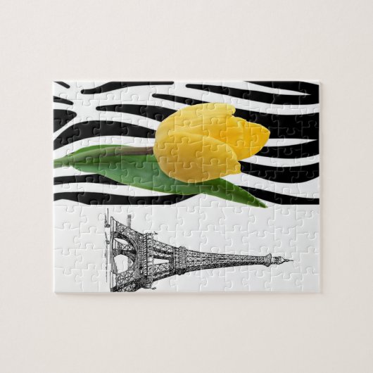 Paris France Puzzle Décor (Horizontal)