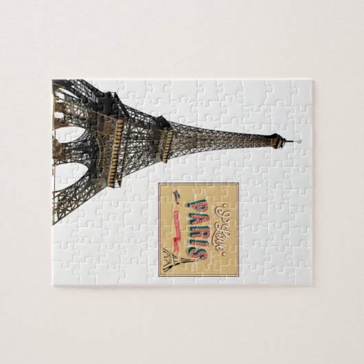 Paris France Puzzle Décor (Horizontal)