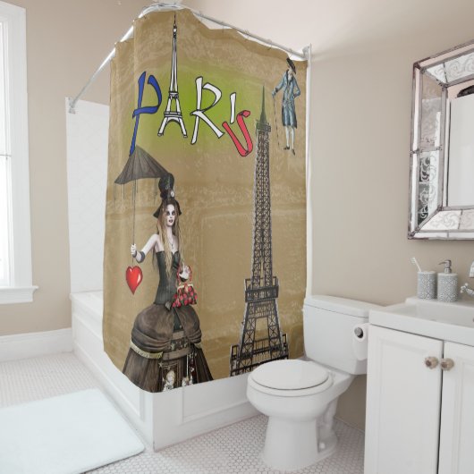 Paris France, Rideau de douche (En situation)