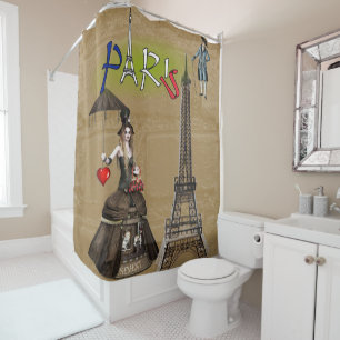 Paris France, Rideau de douche