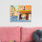 Paris France, Rue. Impression de toile Saint-Domin (Insitu(Salon))