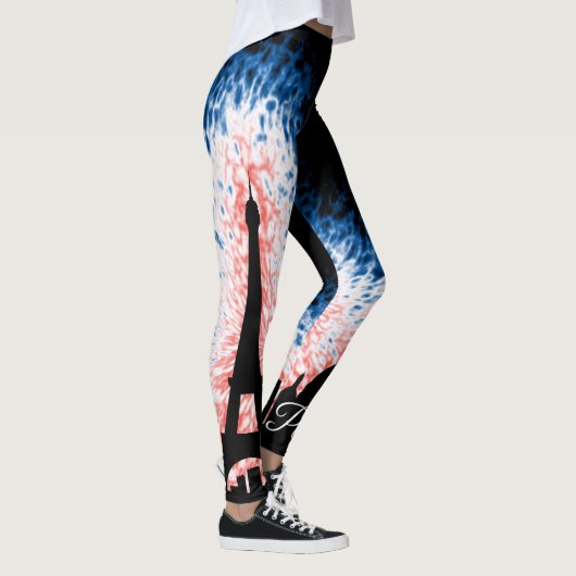 Paris France Silhouette Leggings (Rechts)