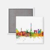 Paris France Skyline Magneet (Voorkant / Achterkant)