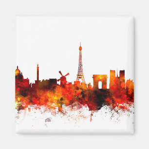 Paris France Skyline Magneet