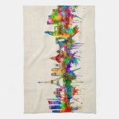 Paris France Skyline Theedoek (Verticaal)