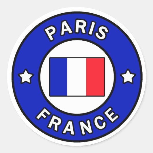 Paris France Sticker (Voorkant)