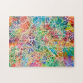 Paris France Street Map Legpuzzel (Horizontaal)