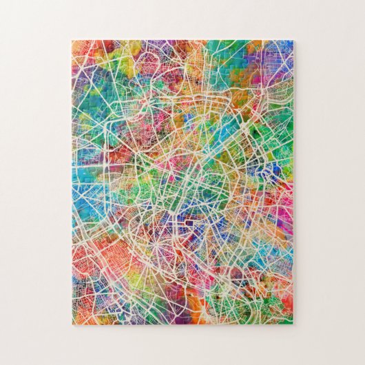 Paris France Street Map Legpuzzel (Verticaal)