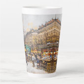 Paris France Street Scène Europe Latte Mug (Devant)