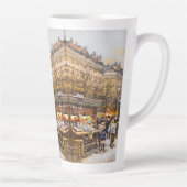 Paris France Street Scène Europe Latte Mug (Droite)