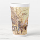 Paris France Street Scène Europe Latte Mug (Devant)