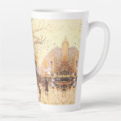 Paris France Street Scène Europe Latte Mug (Droite)