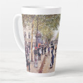 Paris France Street Scène Europe Latte Mug (Angle gauche)