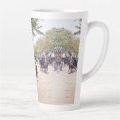 Paris France Street Scène Europe Latte Mug (Droite)
