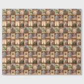 Paris France Travel Photo Collage Cadeaupapier (Vlak)