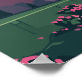 Paris france vintage travel poster (Coin)