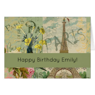 Paris France Voyage Vintage Art Antique Peinture