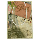 Paris Frankrijk Antiek kunstwerk Collage Eiffel Fr Medium Cadeauzakje (Voorkant)