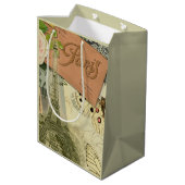 Paris Frankrijk Antiek kunstwerk Collage Eiffel Fr Medium Cadeauzakje (Achterkant Gekanteld)