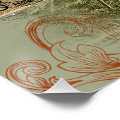 Paris Frankrijk Antiek kunstwerk Collage Eiffel Fr Perfect Poster (Hoek)