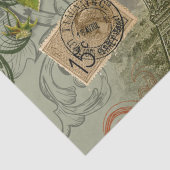 Paris Frankrijk Antiek kunstwerk Collage Eiffel Fr Tissuepapier (Detail)