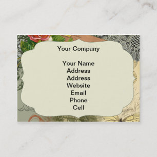 Paris Frankrijk Antiek kunstwerk Collage Eiffel Fr Visitekaartje