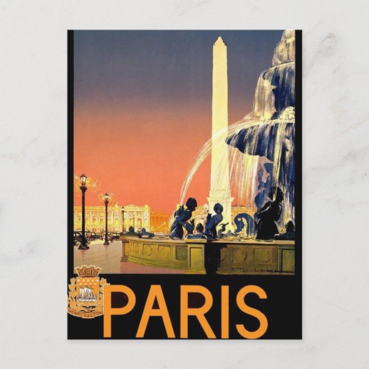 Paris Frankrijk  Briefkaart (Voorkant)