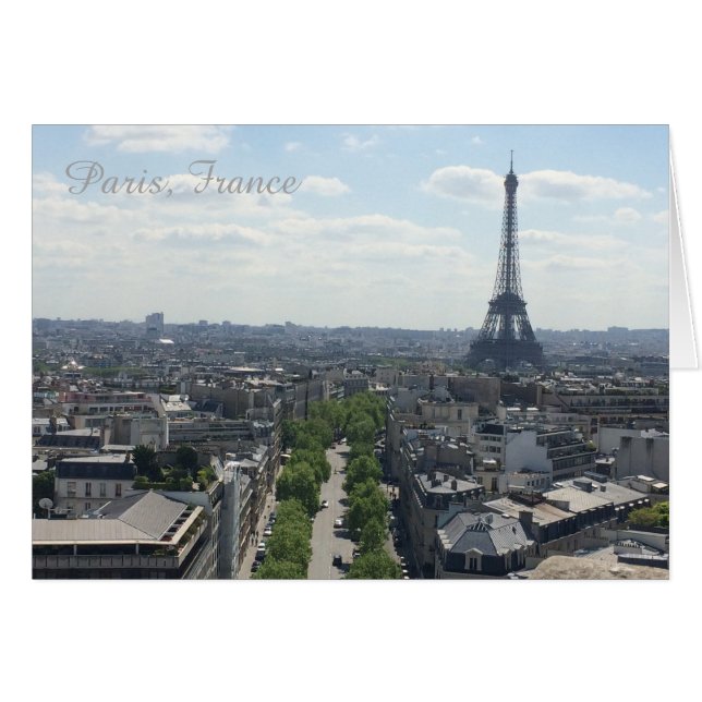 Paris Frankrijk Eiffel Tower (Voorkant Horizontaal)