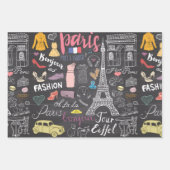 Paris Frankrijk Eiffel Tower Inpakpapier Vel (Voorkant)