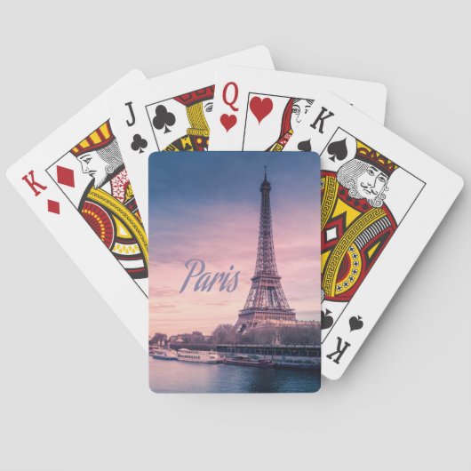 Paris Frankrijk eiffeltoren Pokerkaarten (Achterkant)