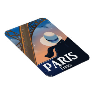 Paris Frankrijk Eiffeltoren reisposter Magneet
