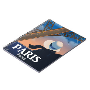 Paris Frankrijk Eiffeltoren reisposter Notitieboek
