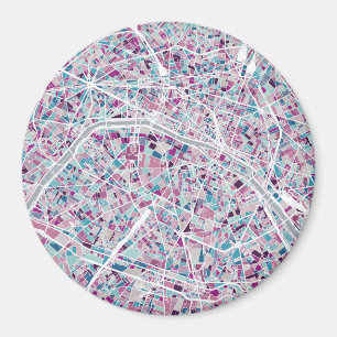 Paris Frankrijk Map Magneet