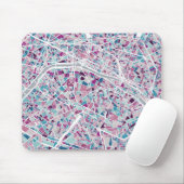 Paris Frankrijk Map Muismat (Met muis)