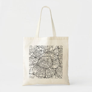 Paris Frankrijk Map Tote Bag