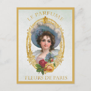 Paris Frankrijk Parfum advertentie Briefkaart