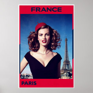 Paris, Frankrijk poster