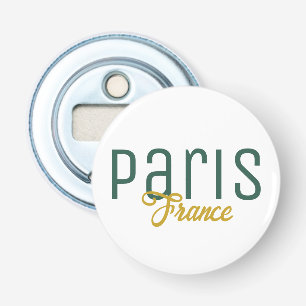 Paris, Frankrijk Souvenir Button Flesopener