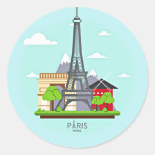 Paris, Frankrijk Sticker