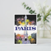 Paris Frankrijk vintage Briefkaart (Staand voorkant)